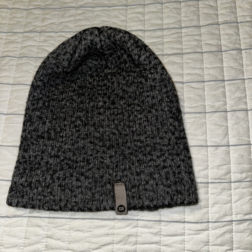 Bula Gray Merino‎ Wool Acrylic Beanie Snowboarding Skiing